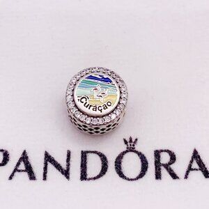 Pandora Curacao Beach Travel Exclusive Charm Pendant S925 Silver Jewelry